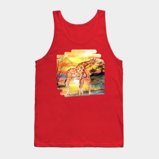 Giraffe Love Inspired Design Tank Top